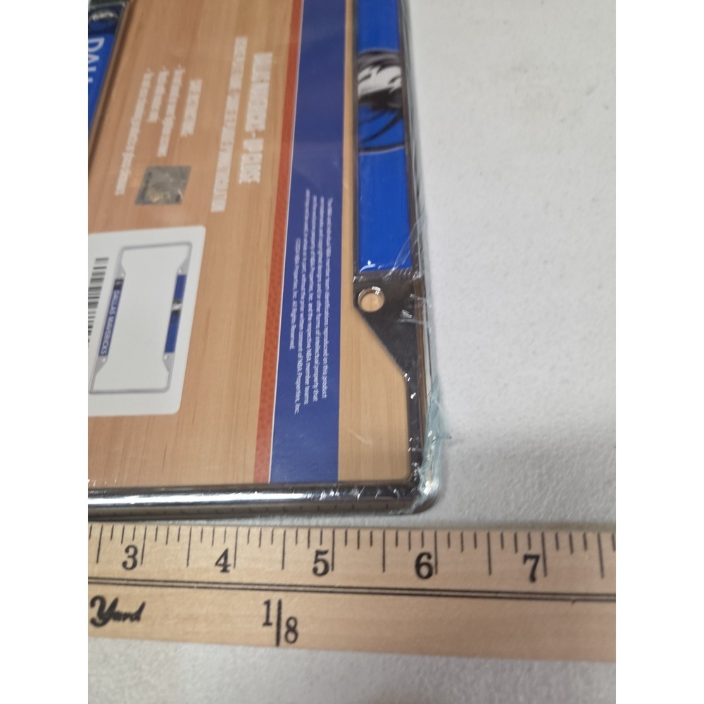 NBA Dallas Mavericks Up Close Chrome License Plate Frame NWT - Picture 10 of 10